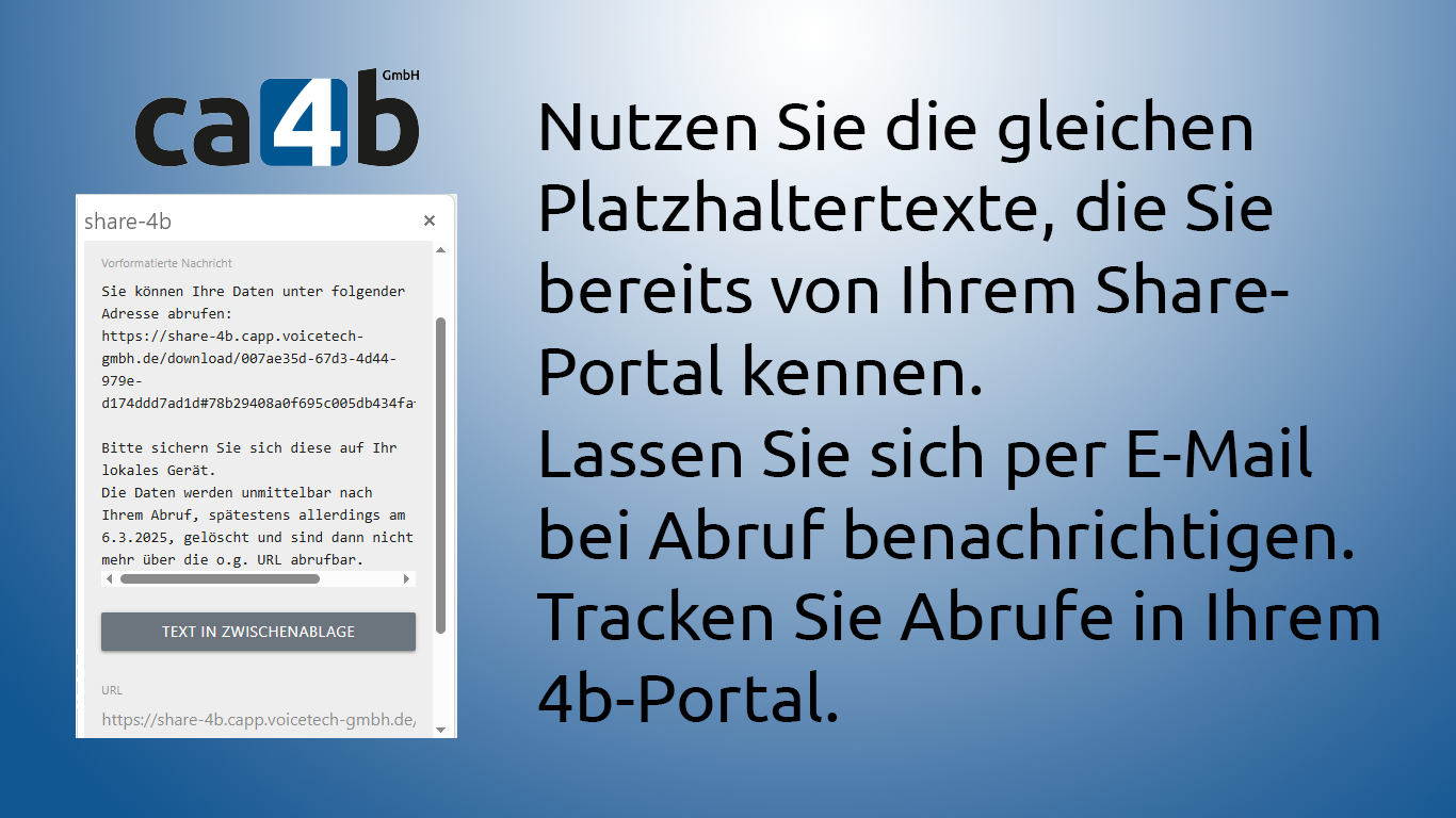 Personalisierung der Download-Seite